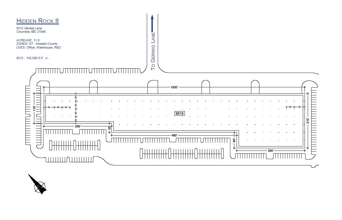 9515 Gerwig Ln, Columbia, MD for lease Site Plan- Image 1 of 7