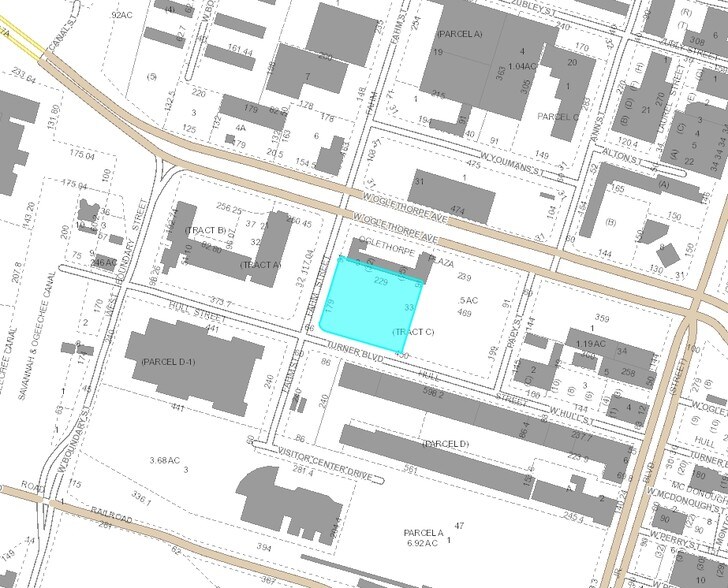 606 Turner Blvd, Savannah, GA à louer - Plan cadastral - Image 3 de 7