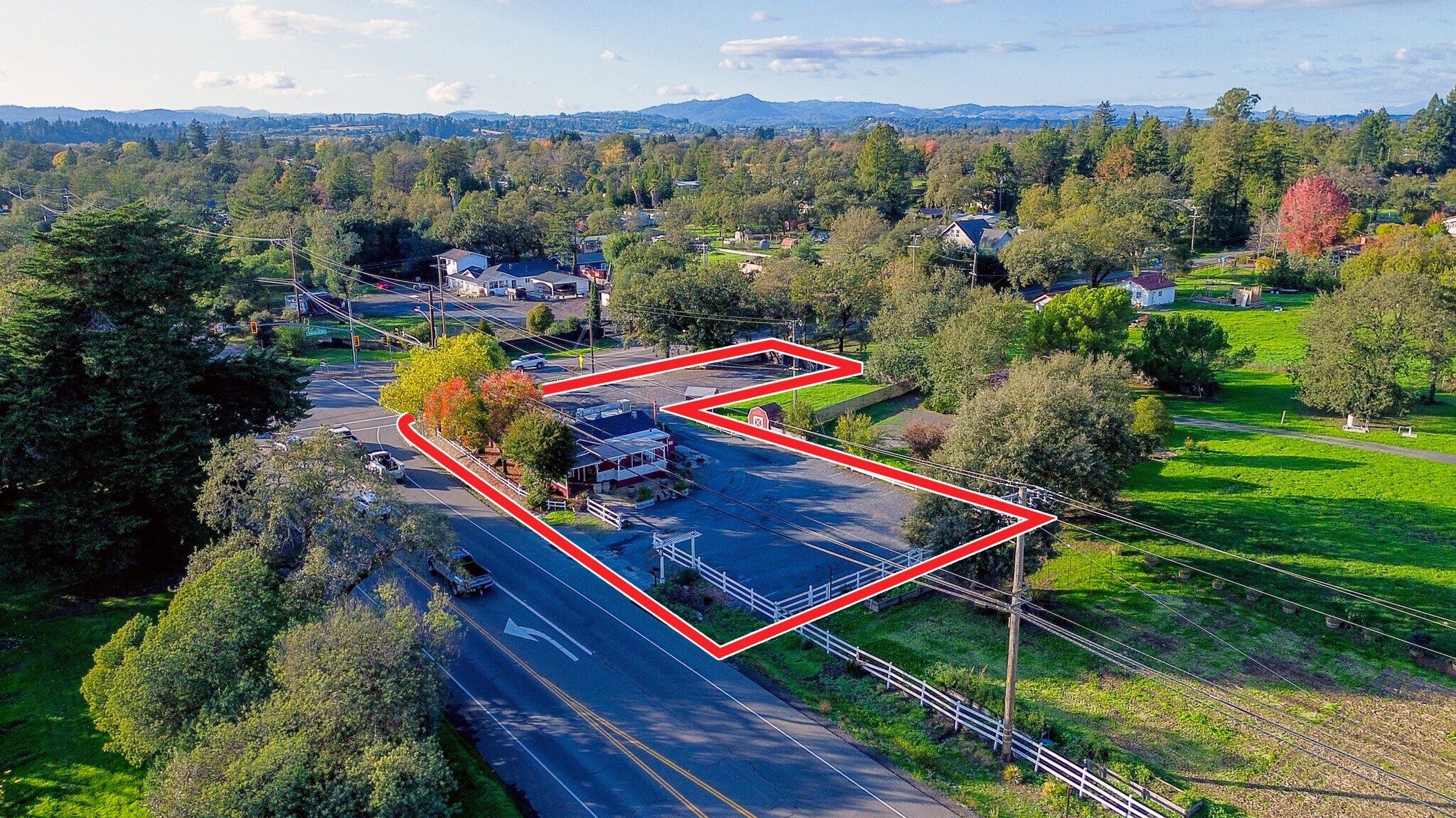 3535 Guerneville Rd, Santa Rosa, CA for lease Aerial- Image 1 of 15