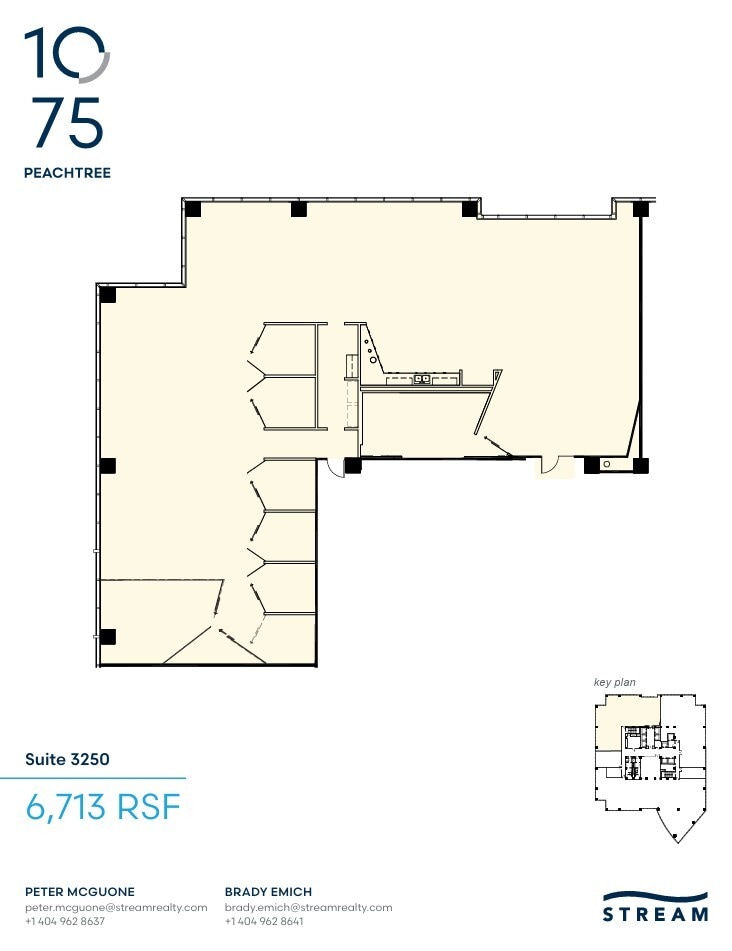 1075 Peachtree St NE, Atlanta, GA à louer Plan d’étage- Image 1 de 1