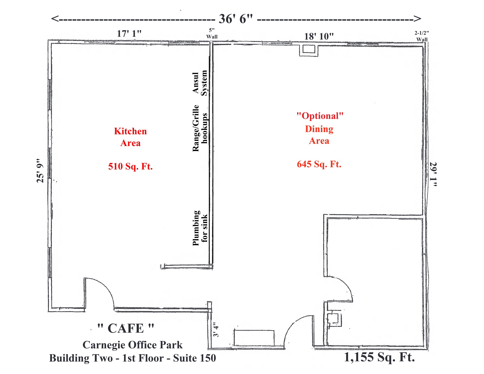 600 N Bell Ave, Carnegie, PA à louer Plan de site- Image 1 de 1