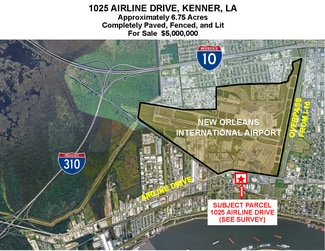 Plus de détails pour 1025 Airline Dr, Kenner, LA - Terrain à vendre