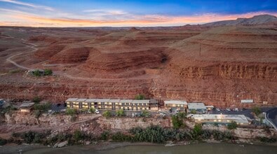 US 163 & San Juan River, Mexican Hat, UT - Aerial map view - Image1