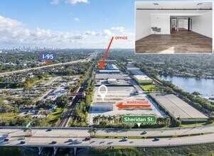 1954 N 30th Rd, Hollywood, FL - Aerial map view