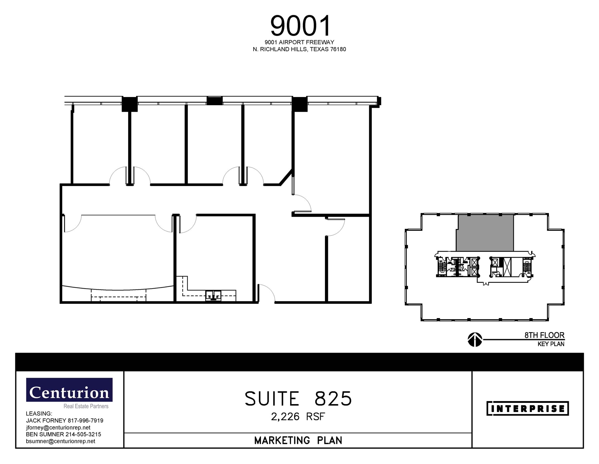 9001-9003 Airport Fwy, North Richland Hills, TX à louer Plan d’étage- Image 1 de 1