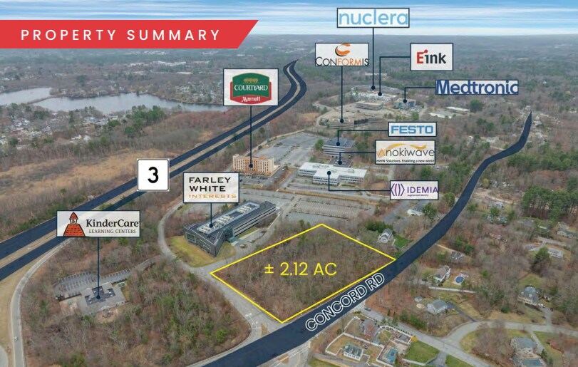 270 Concord Rd, Billerica, MA à vendre - Aérien - Image 2 de 4