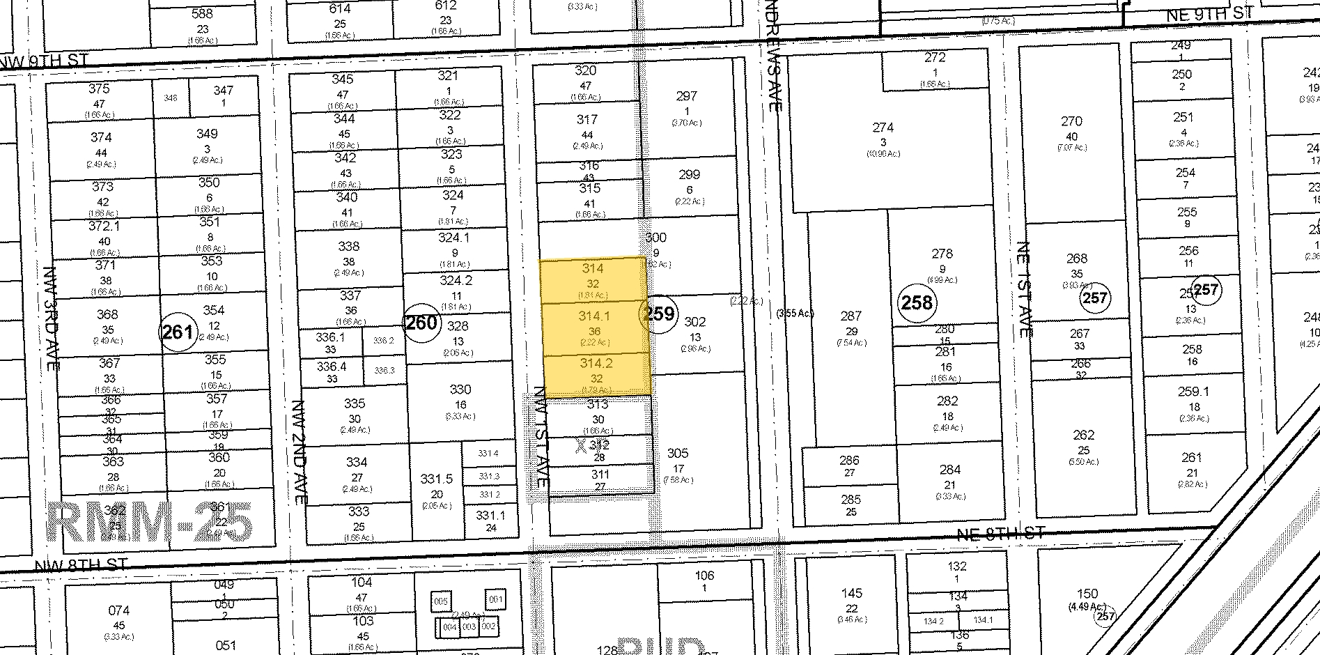 816-824 NW 1st Ave, Fort Lauderdale, FL à vendre Plan cadastral- Image 1 de 1