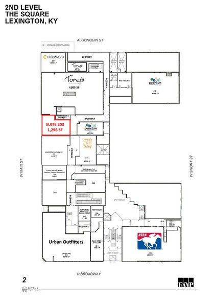 401 W Main St, Lexington, KY à louer - Plan d’étage - Image 3 de 9