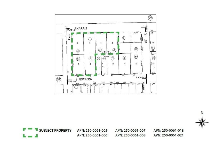 400 Harris Ave, Sacramento, CA for sale - Plat Map - Image 3 of 8