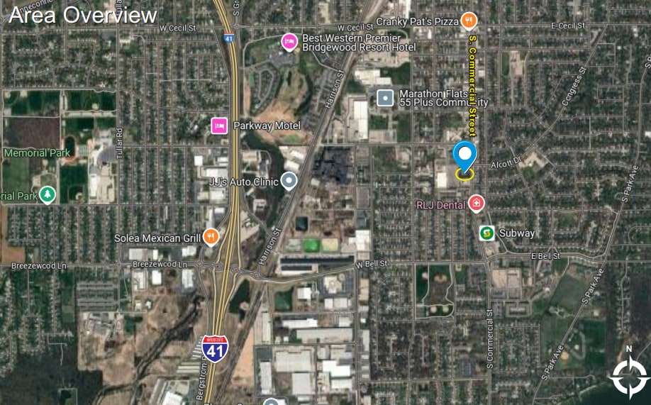 1401 S Commercial St, Neenah, WI for sale - Aerial - Image 2 of 2