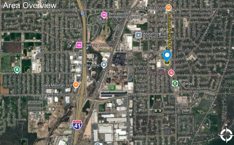 1401 S Commercial St, Neenah, WI à vendre - Aérien - Image 2 de 2