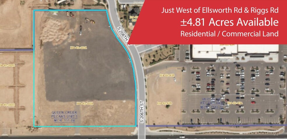 NWC 206th St & Riggs Rd, Queen Creek, AZ for sale - Building Photo - Image 1 of 2