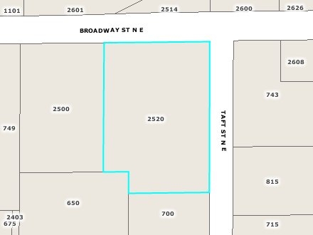 2520 Broadway St NE, Minneapolis, MN for lease - Plat Map - Image 2 of 7