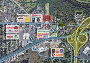 302-316 Baldwin St, Jenison, MI - AÉRIEN Vue de la carte