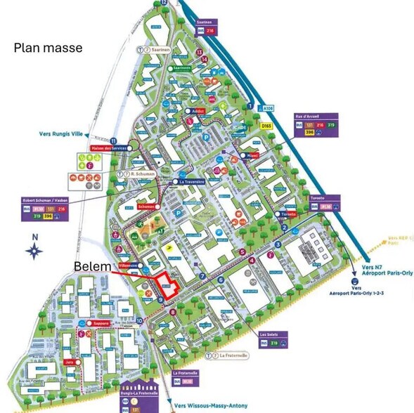 Bureau dans Rungis à louer - Plan d’étage - Image 2 de 2