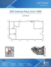 2001 Gateway Pl, San Jose, CA à louer Plan d’étage- Image 1 de 1