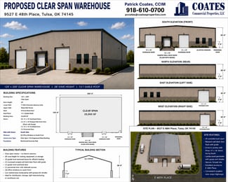 More details for 9527 E 48th Pl, Tulsa, OK - Industrial for Lease