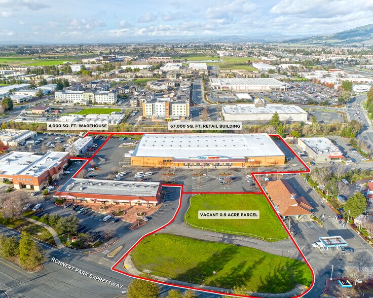 380-390 Rohnert Park Expressway West portfolio of 2 properties for sale on LoopNet.ca - Aerial - Image 1 of 12