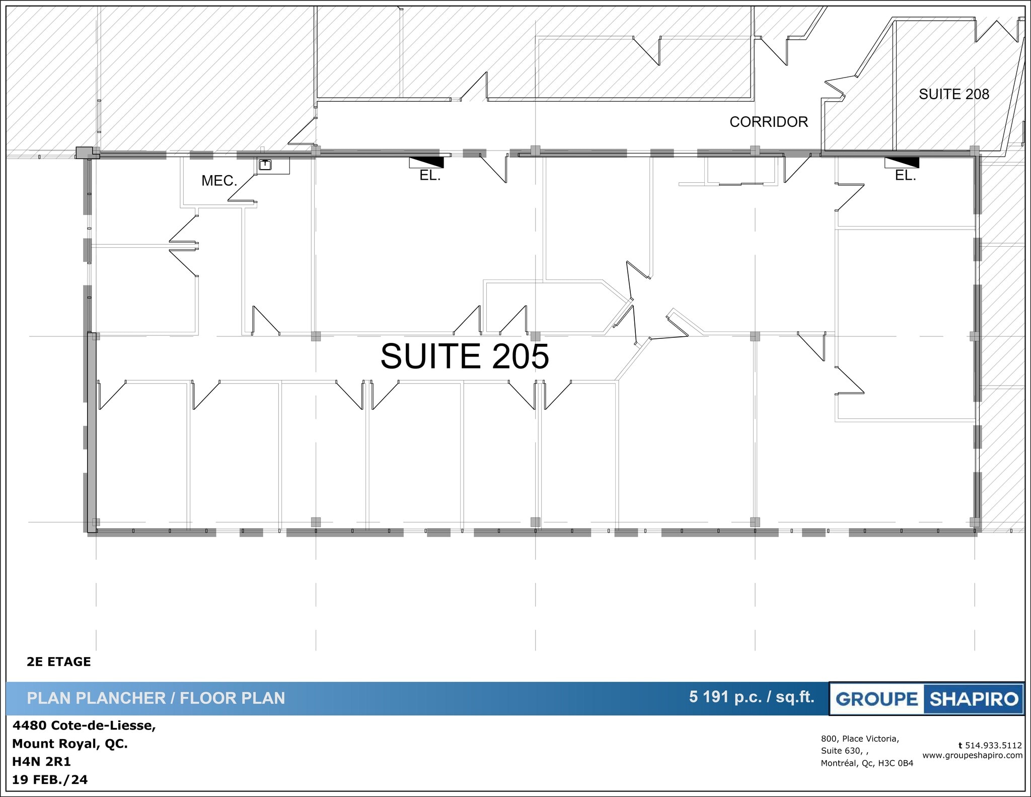 4480 Ch de la Côte-de-Liesse, Mt Royal, QC for lease Site Plan- Image 1 of 1