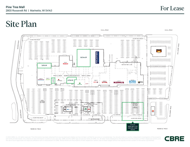 2300-2800 Roosevelt Rd, Marinette, WI for lease - Site Plan - Image 2 of 11