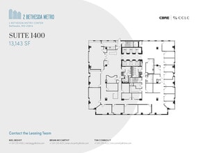2 Bethesda Metro Ctr, Bethesda, MD à louer Plan d’étage- Image 1 de 1