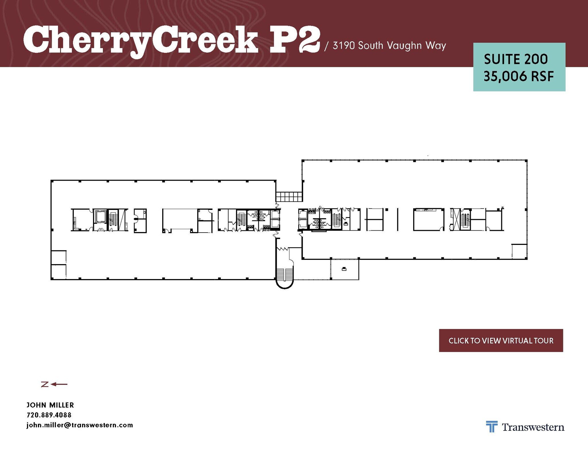 3131 S Vaughn Way, Aurora, CO for lease Floor Plan- Image 1 of 2