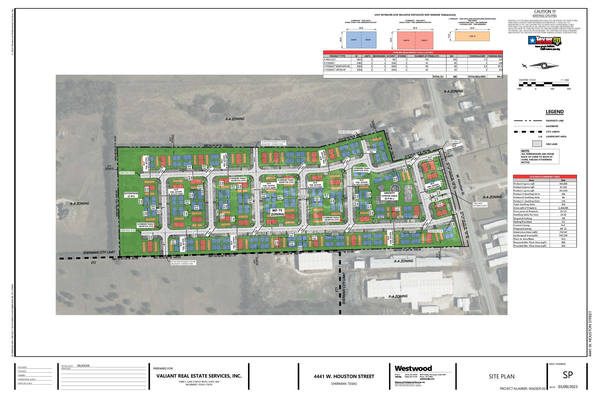 4441 W Houston St, Sherman, TX à vendre Plan de site- Image 1 de 2