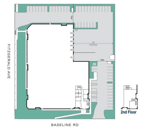 1110 W Baseline Rd, Rialto, CA à louer Plan de site- Image 1 de 1