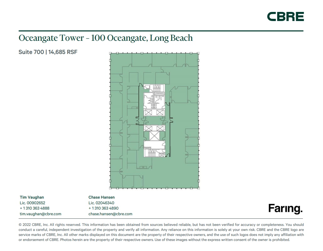100 Oceangate, Long Beach, CA for lease Floor Plan- Image 1 of 1