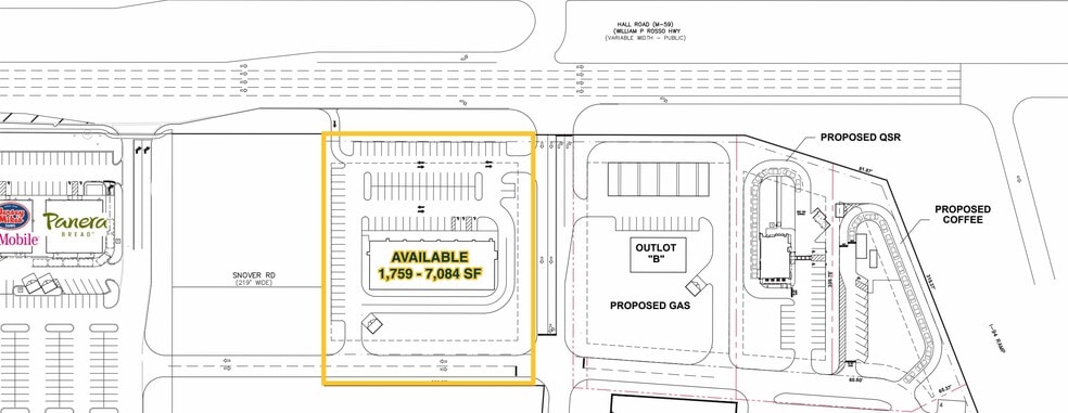 25210 William P Rosso Hwy, Harrison Township, MI for lease - Site Plan - Image 3 of 3
