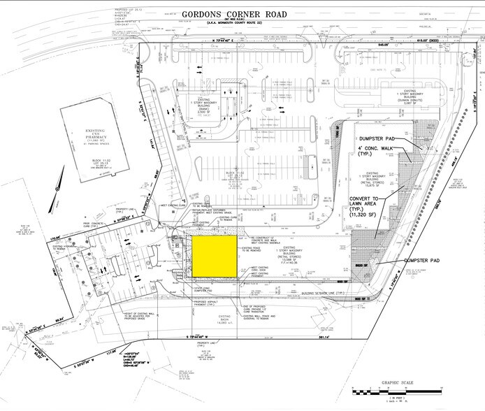 285 Gordons Corner Rd, Manalapan Township, NJ à louer - Plan de site - Image 2 de 3