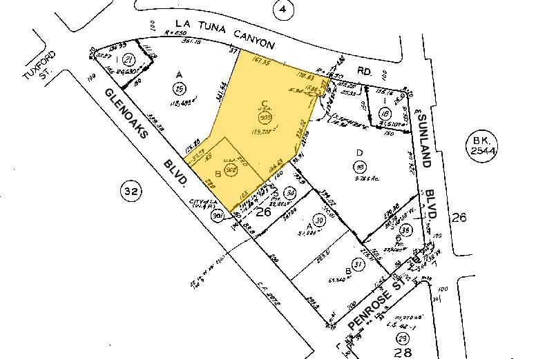 10888 La Tuna Canyon Rd, Sun Valley, CA à louer - Plan cadastral - Image 3 de 8