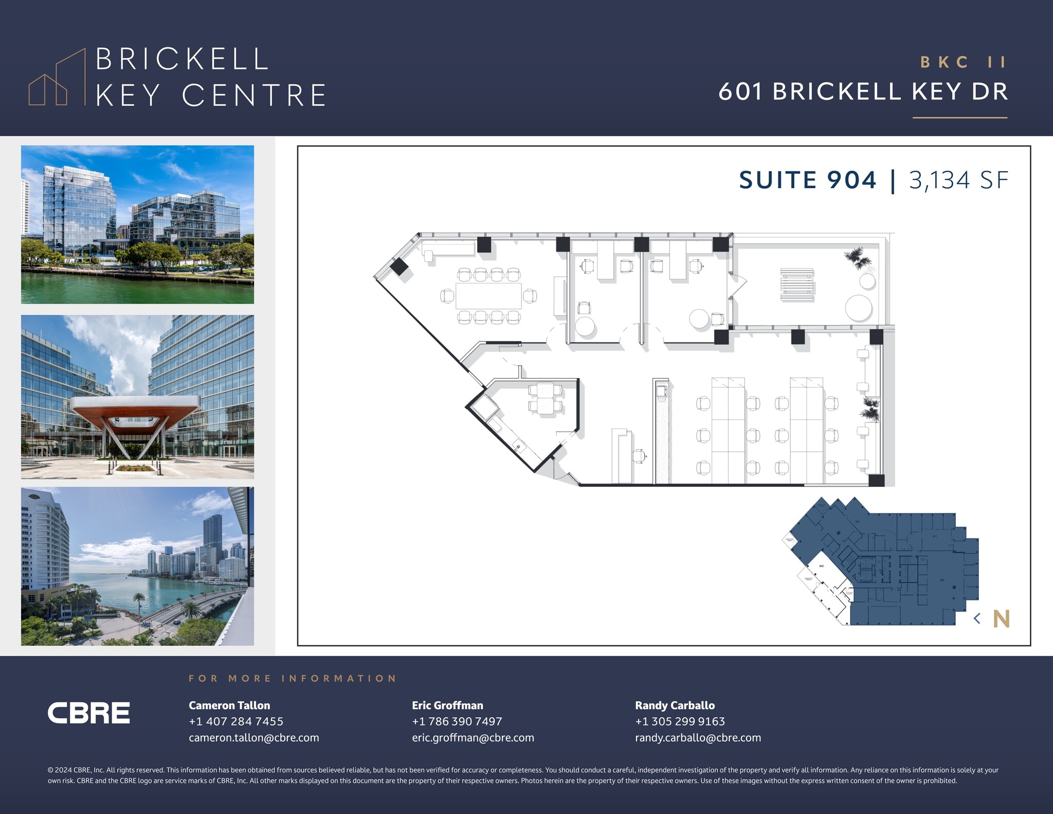 501 Brickell Key Dr, Miami, FL à louer Plan de site- Image 1 de 1