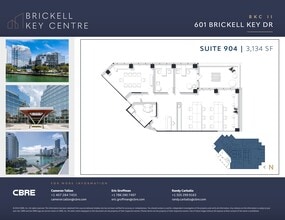501 Brickell Key Dr, Miami, FL à louer Plan de site- Image 1 de 1