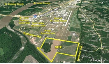 323 Eatherton Rd, Wildwood, MO - Aerial map view