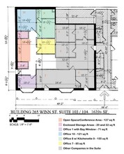 265 Winn St, Burlington, MA à louer Plan d’étage- Image 2 de 2