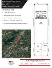 4189 Tanners Creek Dr, Flowery Branch, GA à louer Plan d’étage- Image 2 de 2