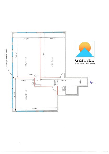 Bureau dans Aubagne à louer - Plan d’étage - Image 3 de 3