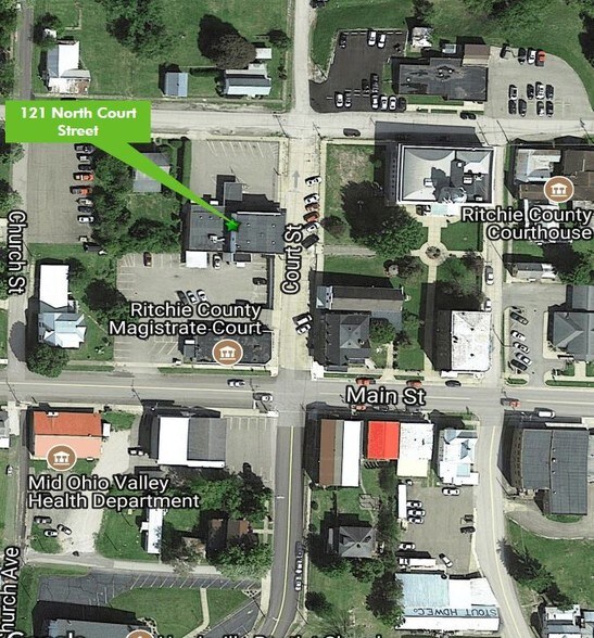 121 N Court St, Harrisville, WV à louer - Aérien - Image 2 de 4