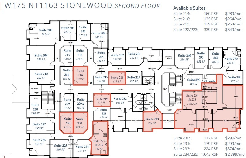 W175N11081 Stonewood Dr, Germantown, WI à louer Plan d’étage- Image 1 de 1