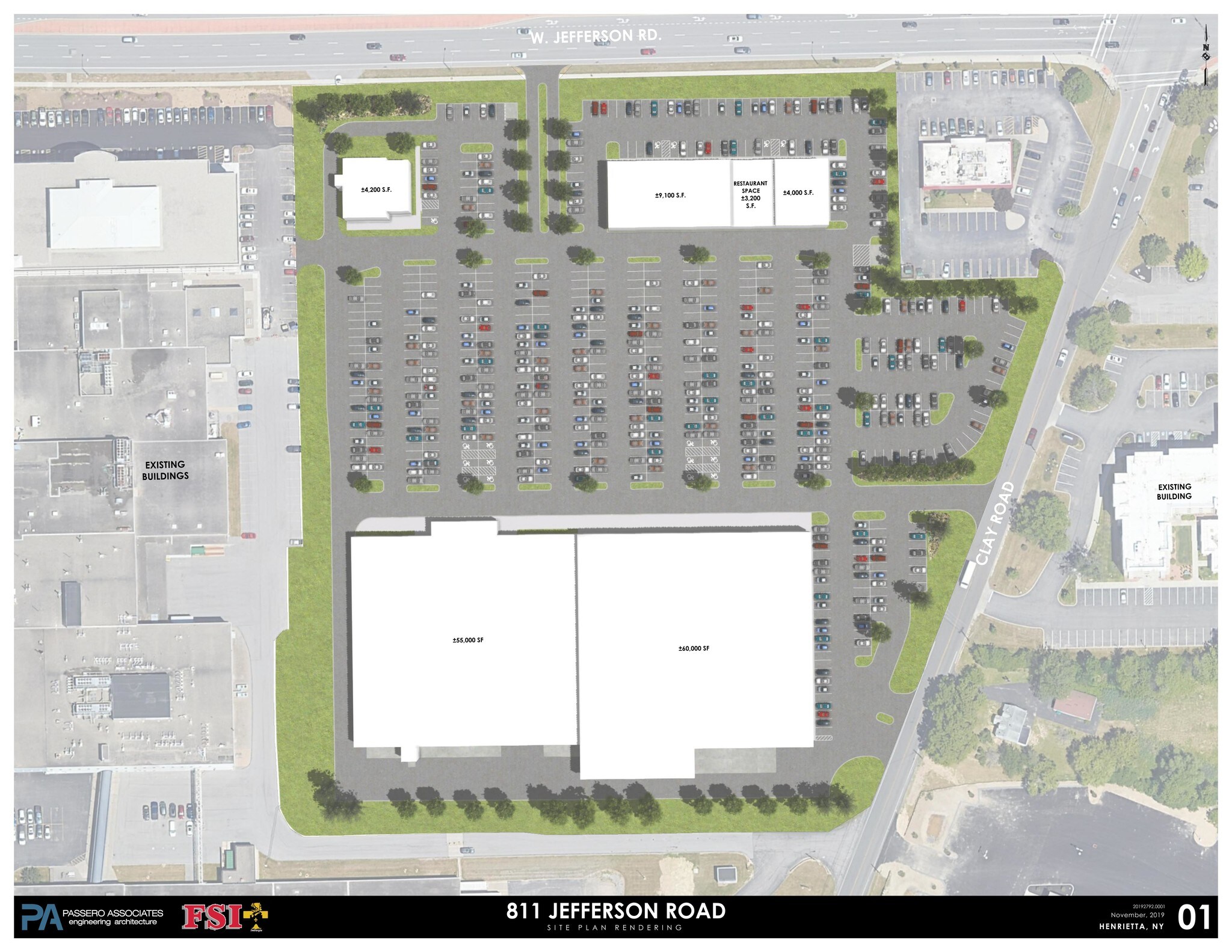 811-813 Jefferson Rd, Henrietta, NY for lease Site Plan- Image 1 of 5
