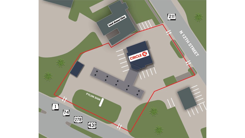 1205 W Meighan Blvd, Gadsden, AL à vendre - Photo du bâtiment - Image 2 de 5