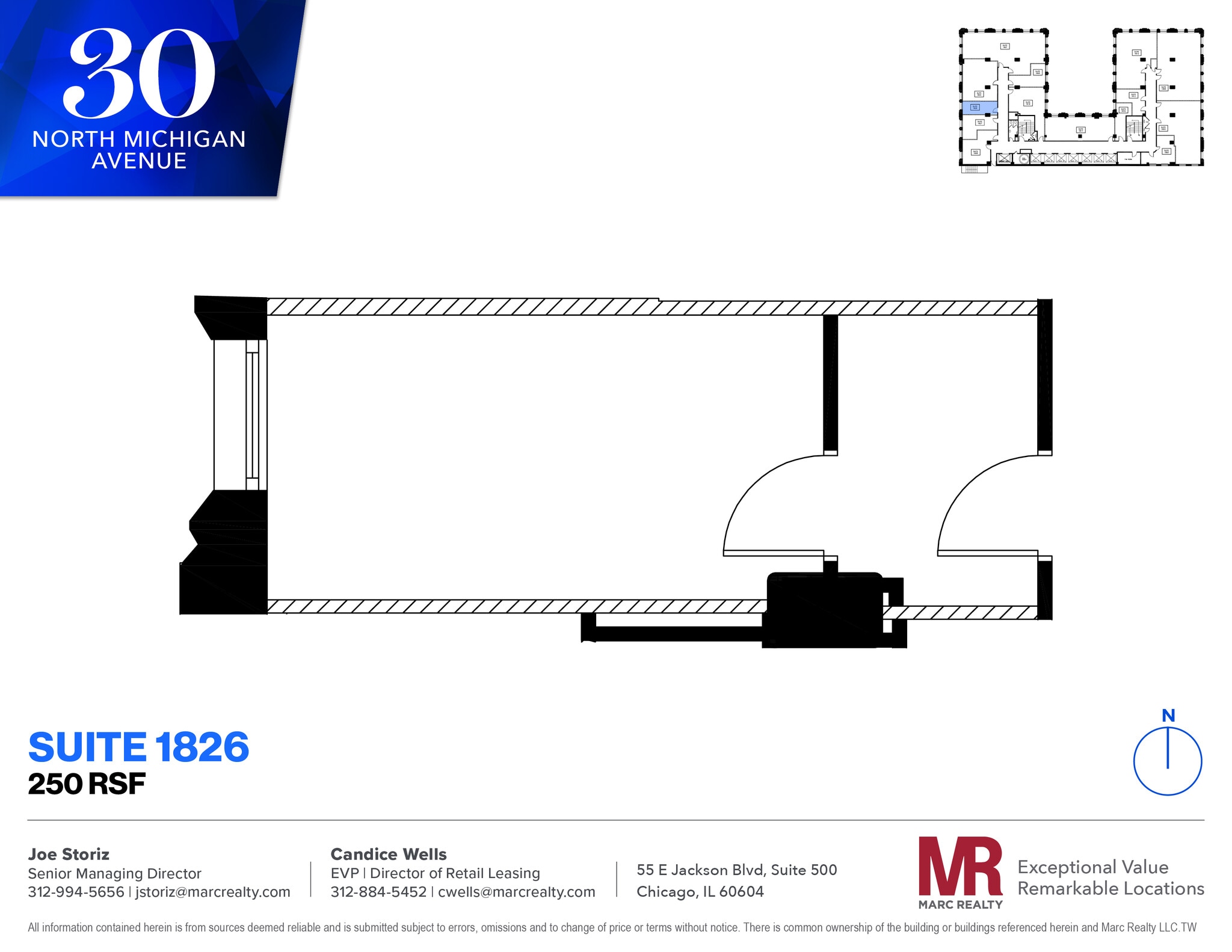 30 N Michigan Ave, Chicago, IL à louer Plan d’étage- Image 1 de 4