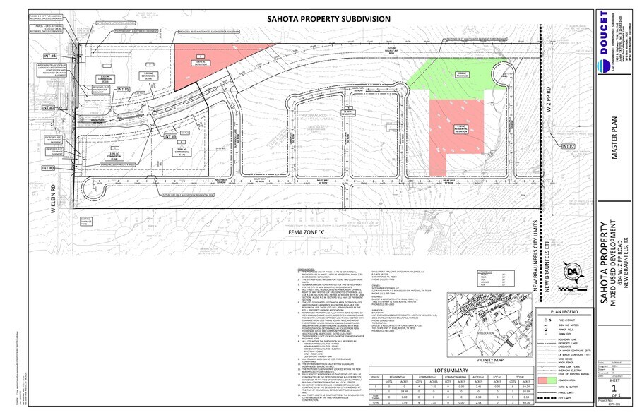 614 Zipp, New Braunfels, TX for sale - Plat Map - Image 1 of 4