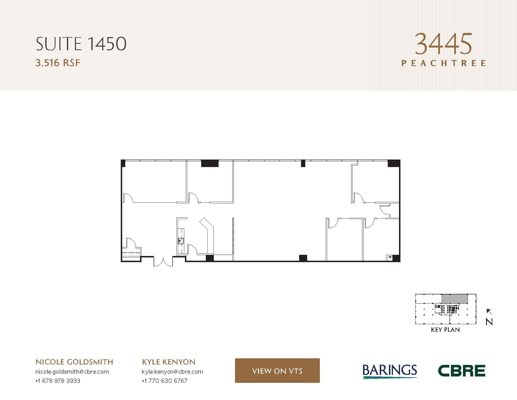 3445 Peachtree Rd NE, Atlanta, GA à louer Plan d’étage- Image 1 de 1