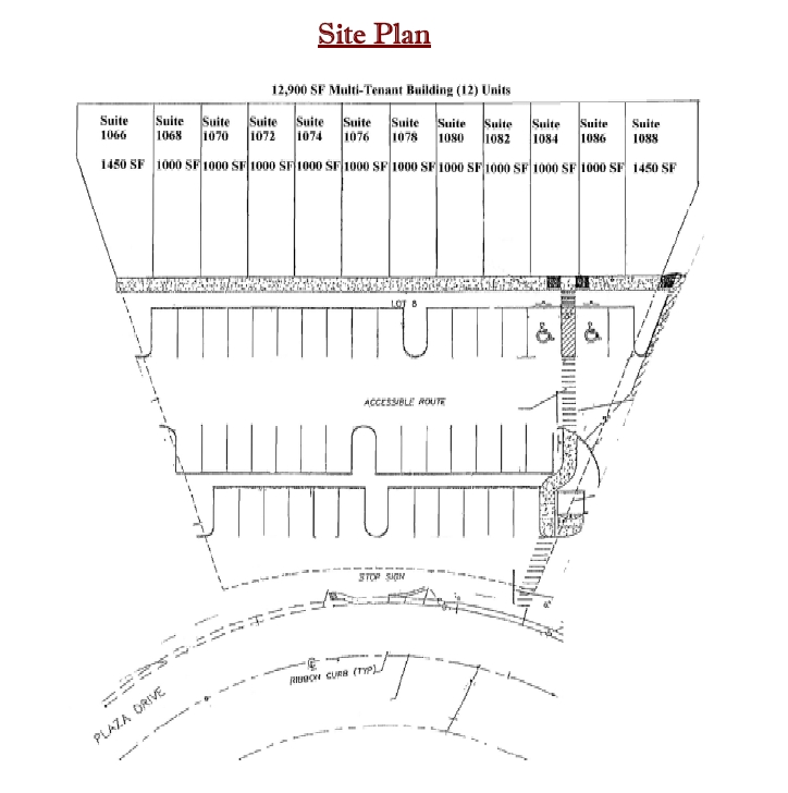 1066-1088 Plaza Dr, Kissimmee, FL à vendre Plan de site- Image 1 de 1