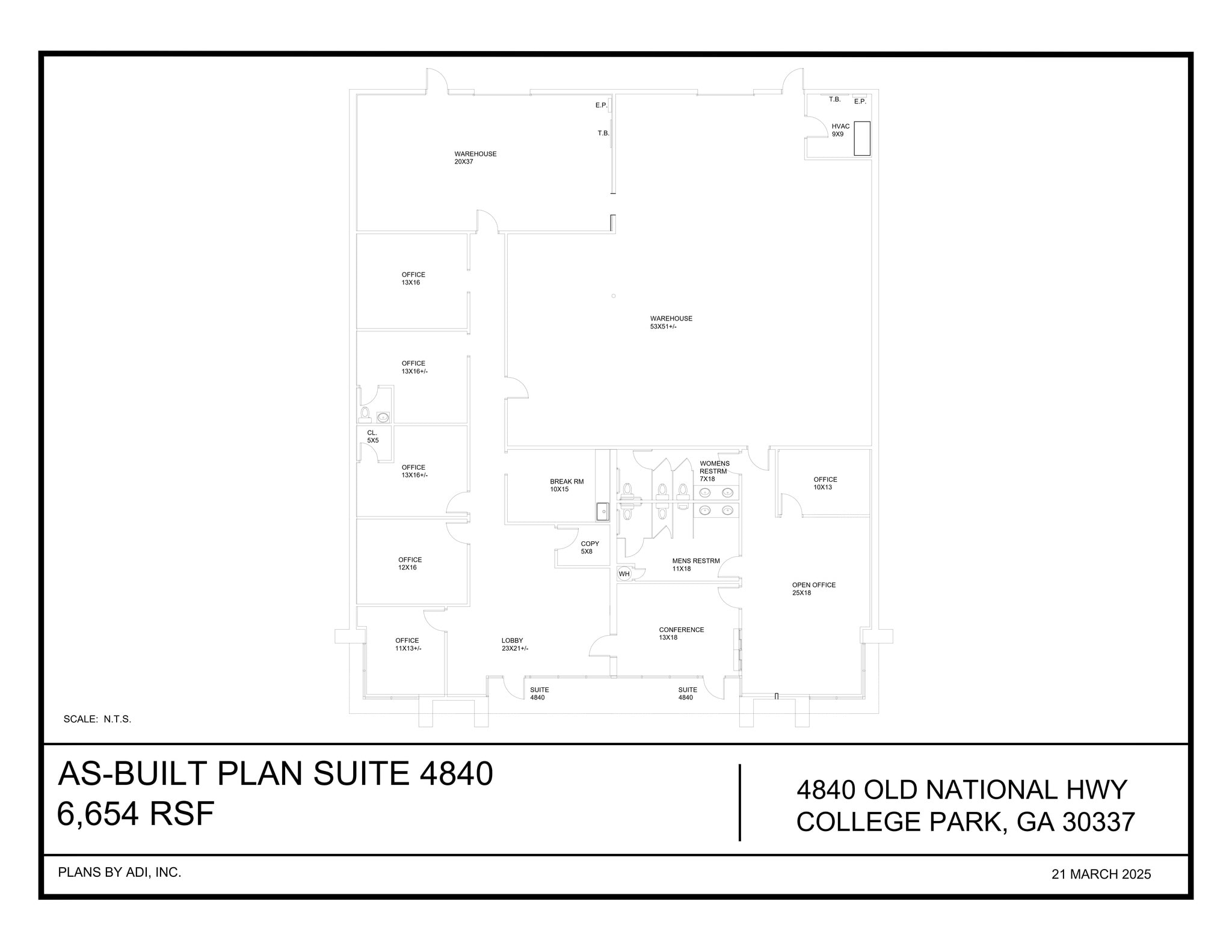 4810-4820 Old National Hwy, Atlanta, GA for lease Site Plan- Image 1 of 2