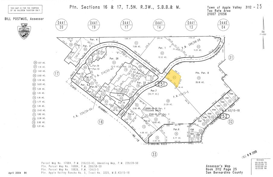 15004 Wakita Blvd, Apple Valley, CA for lease - Plat Map - Image 2 of 4