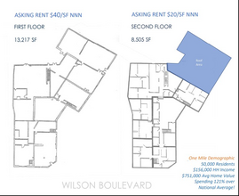 2701-2707 Wilson Blvd, Arlington, VA à louer Plan d  tage- Image 2 de 2