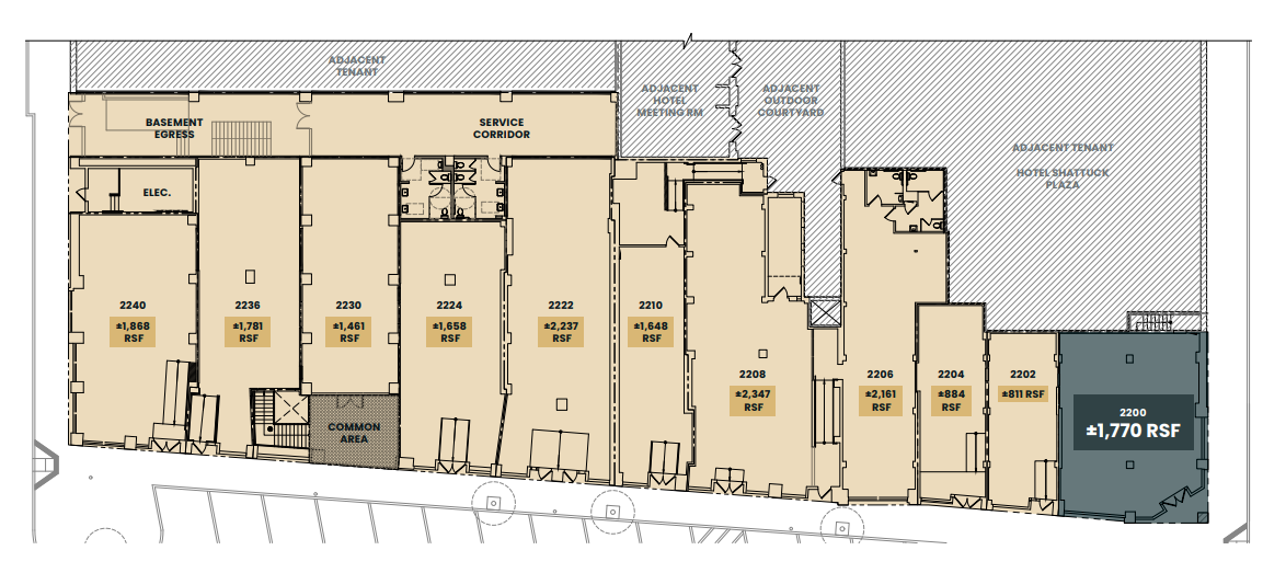 2200-2240 Shattuck Ave, Berkeley, CA for lease Floor Plan- Image 1 of 1